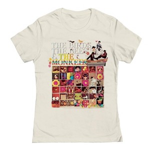 The Monkees Women's The Birds The Bees Short Sleeve Graphic Cotton T-Shirt - 1 of 3