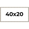 PosterPalooza | Panoramic Classic Modern Silver Frame - UV Acrylic, Foam Board Backing, Hanging Hardware - 2 of 4