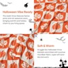Snuggle Sac Ultra-Soft Microfiber Fall Checkered Pumpkin Maple Leaf Throw Blanket, Seasonal Decorative Accent - 4 of 4