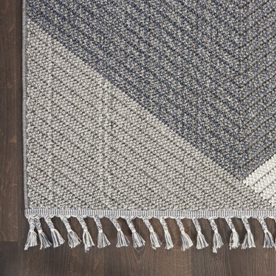 Elwood 2'2" x 4'5" Gray Geometric Braided Area Rug