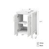 ELECWISH 24 in. W x 19 in. D x 36.4 in. H Freestanding Bath Vanity - 4 of 4