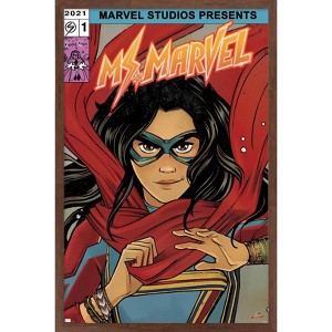 Trends International Marvel Ms. Marvel - Comic Framed Wall Poster Prints - 1 of 4