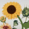 Saro Lifestyle Bright Felt Applique Sunflower Poly Filled Pillow, 14"x24", Multicolored - 3 of 4