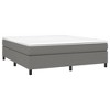 vidaXL Box Spring Bed Frame Dark Gray 76 in.x79.9 in. King Fabric - image 3 of 4