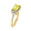 Ross-Simons 1.20 Carat Lemon Quartz and .20 ct. t.w. White Topaz Ring in 18kt Gold Over Sterling - 3 of 4