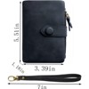 Clotth Womens Small Bifold PU Leather Wallet with RFID Blocking, Large Capacity & Wrist Strap | Easy to Use for Everyday Carry, Travel - 3 of 4