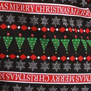 black - christmas fairisle