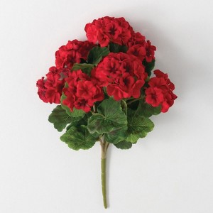 Sullivans Artificial Geranium Bush 11"H Pink Flower - 1 of 1