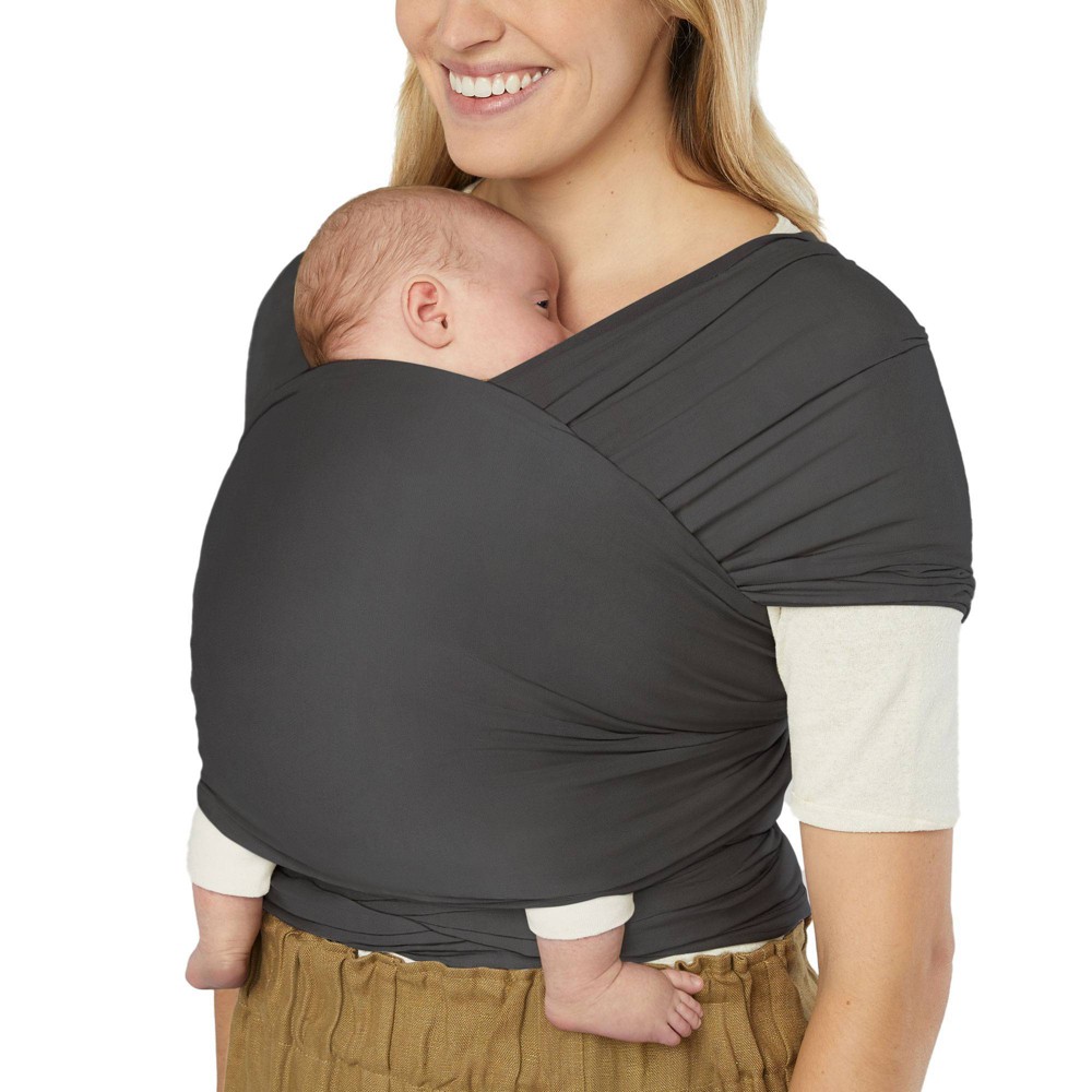 Photos - Baby Safety Products ERGObaby Aura Sustainably Sourced Knit Wrap - Soft Black 