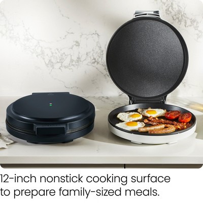 Midnight Blue Electric Countertop Pizza Oven with Nonstick Plates
