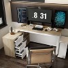 Famapy L - shaped Computer Desk: Contemporary, Functional & Space - Saving - 4 of 4