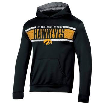 NCAA Iowa Hawkeyes Boys' Poly Hooded Sweatshirt