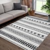 10x13 Area Rugs for Living Room, Modern Geometric Washable Rug, Non Slip Large Area Rug, Non Shedding Rugs for Bedroom Dining Room Indoor Home - 2 of 4