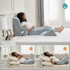 Resenkos 6PCS Orthopedic Bed Wedge Pillow for Sleeping, Adjustable Post Surgery Pillow Set for Body, Back and Leg Pain Relief, - 2 of 4