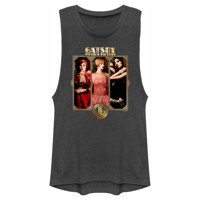 Juniors Womens The Great Gatsby Women Portraits Festival Muscle Tee, 1 of 5