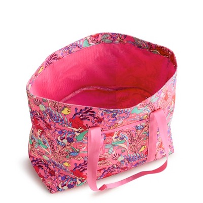 Vera Bradley Women's Outlet Disney Ripstop Large Family Tote Bag Ariel's Pink Lagoon — фото 2