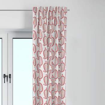 Bacati - Paisley Sophia Coral/Aqua Curtain Panel