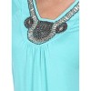 Women's Embellished V-Neck Fenella Top Tunic - White Mark - 2 of 3