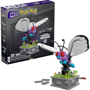 MEGA Pokémon Building Toys Set, Motion Butterfree with 582 Pieces, 7 Inches Tall, Moving Wings, Kids or Adult Collectible - 1 of 4
