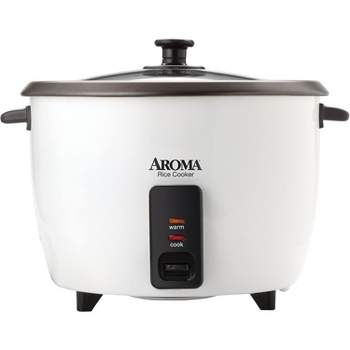 Aroma Housewares 256oz Cooked Pot-Style Rice Cooker ARC-7216NG Refurbished White