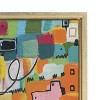 Kate and Laurel Sylvie Afternoon Delight Framed Canvas by Leah Nadeau, 23x33, Bright Gold - 3 of 4