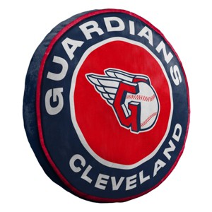 MLB Cleveland Guardians 15" Prime Cloud Pillow: Team Logo Plush Novelty - 1 of 4