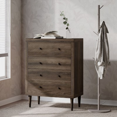 NicBex 4 Drawer Dresser for Bedroom,Modern Chest of Drawers with Rubberwood Legs for Living Room,Office,Entry and Hallway
