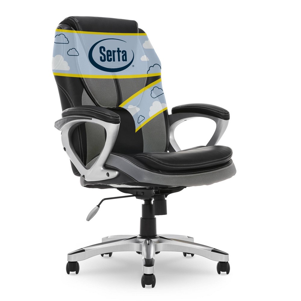 Photos - Computer Chair Serta Amplify Executive Mesh Office Chair Opportunity Gray  