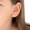 Girls' Square Teardrop Screw Back Gold Plated Sterling Silver Earrings - In Season Jewelry - 3 of 4
