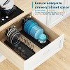 BRINJOY Small Dish Drying Rack, Compact, Silicone Dish Drying Mat, Stainless Steel Dish Drainer for Sink Cabinet, Space Saving, Cutlery Holder - 2 of 4