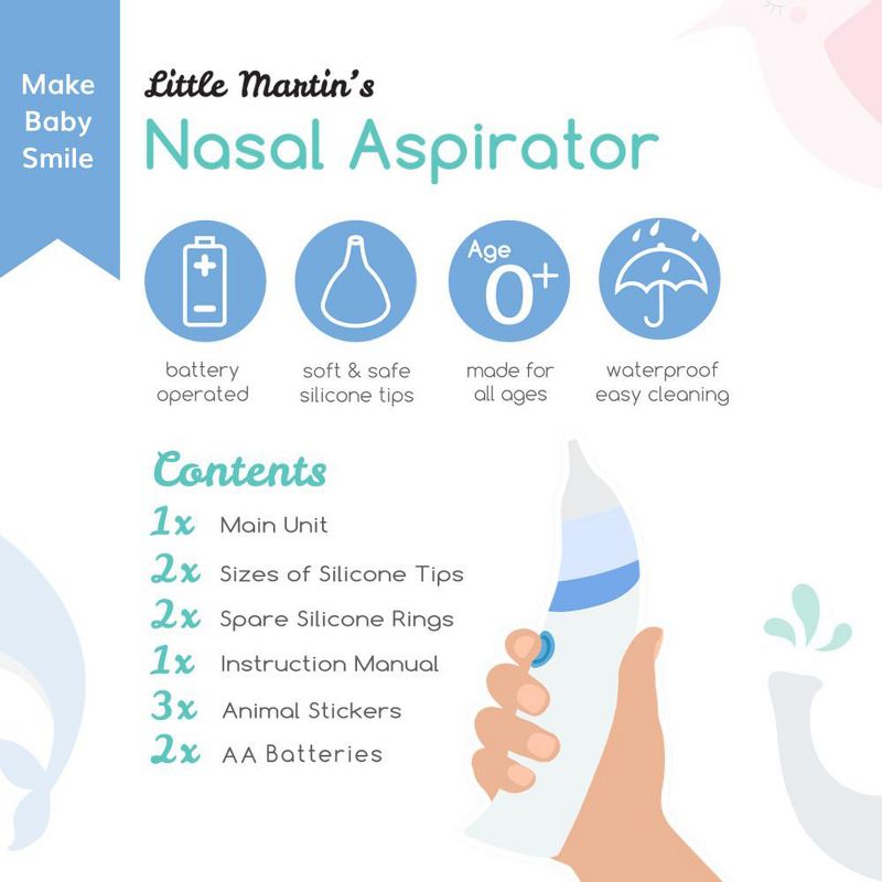 Little Martin's Baby Electric Nasal Aspirator, 3 of 6