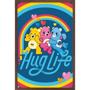 Trends International Care Bears: Unlock The Magic - Hug Life Framed Wall Poster Prints - 1 of 4