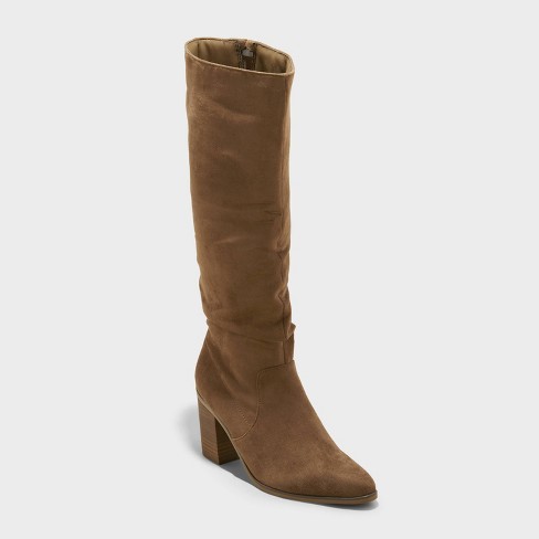 Women s Junie Tall Boots Universal Thread Taupe 10 Target