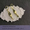 Sterling Silver Leverback Earrings for Women, 14K Gold and Silver Drop Dangle Earrings Jewelry Hypoallergenic - 4 of 4