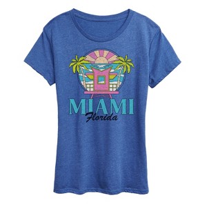Women's - Instant Message - Miami Florida -Women's Short Sleeve Graphic T-Shirt Short Sleeve Graphic T-Shirt - 1 of 4