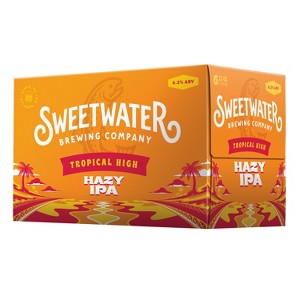 SweetWater H.A.Z.Y. IPA Beer - 6pk/12 fl oz Cans - 1 of 4