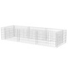 vidaXL Gabion Raised Bed Silver Galvanized steel Heavy Weight Endurance - 2 of 4