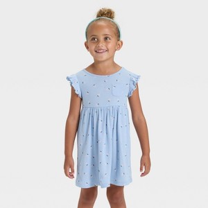 Toddler Girls' Short Sleeve Ribbed Dress - Cat & Jack™ - 1 of 3