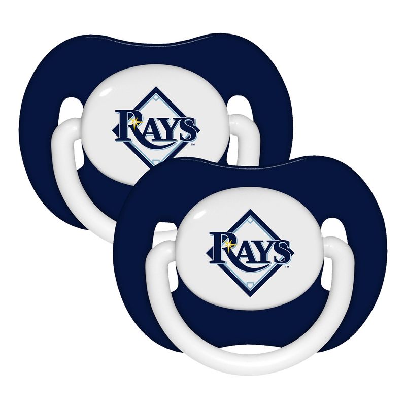 BabyFanatic Officially Licensed Pacifier 2-Pack - MLB Tampa Bay Rays, 1 of 4