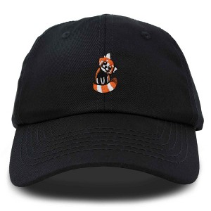 Dalix Red Panda Embroidered Cotton Dad Hat Cute Animal Adjustable Baseball Cap for Outdoor Style Womens - 1 of 4