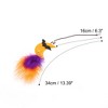 Unique Bargains Moon Pattern Cat Playing Rod Replacement Yellow Orange 1 Pc - 2 of 3