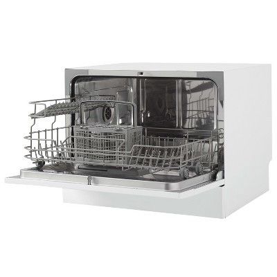 Danby Ddw621wdb 6 Place Setting Countertop Dishwasher In White Target