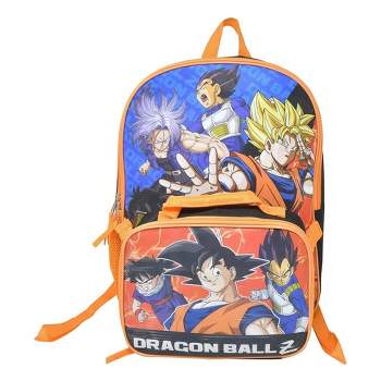 Dragon Ball Z Super Saiyan Goku 17 Laptop Backpack and Lunch Bag Set,  4-Piece, Blue 