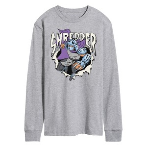 Men's - Teenage Mutant Ninja Turtles - Shredder Long Sleeve Graphic T-Shirt - 1 of 4