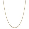 Black Bow Jewelry 1.6mm, 14k Yellow Gold Solid Link Cable Chain Necklace - 3 of 4