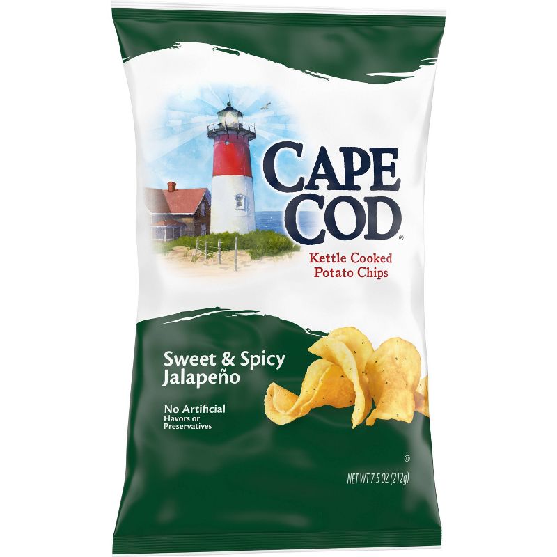 Cape Cod Potato Chips Sweet &#38; Spicy Jalapeno Kettle Chips - 7.5oz, 4 of 6