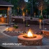 Sorbus 5 ft Set of 4 Outdoor Torches - Patio Garden & Yard Lights - Oil Lamp for Citronella - Fiberglass Wick & Snuffer Cap - (Cone) - 2 of 4