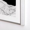 Viviana Gonzalez Lines in the mountains Metal Framed Art Print - Deny Designs - 4 of 4