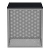 24/7 Shop At Home Dervock Glass Top Side Table with Glass Top - 3 of 4