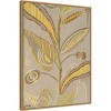 Amanti Art 23" x 30" Delicate Deco Plant Pattern IV by Baxter Mill Archive Framed Canvas Wall Art Print: Modern Style, Polystyrene Frame - 2 of 4